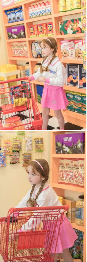 I LOVE J Belloon Color Block Skirt 2pc Set