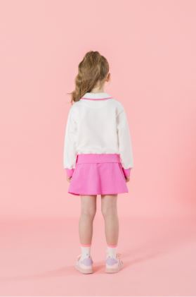 I LOVE J Belloon Color Block Skirt 2pc Set