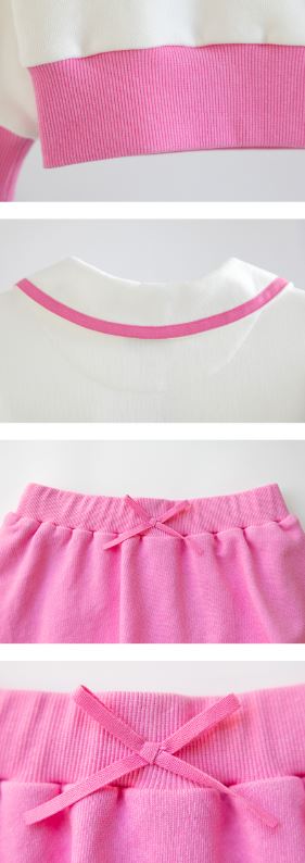 I LOVE J Belloon Color Block Skirt 2pc Set