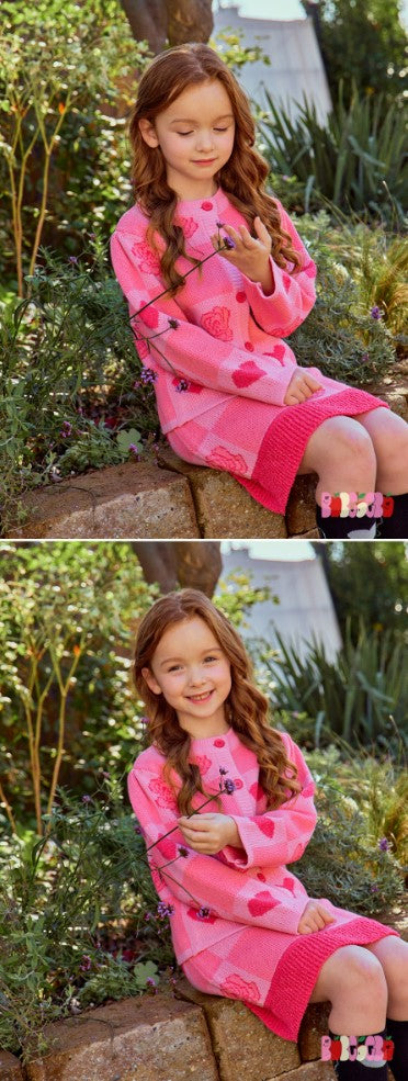 BEBEBEBE 2025 SPRING PRE ORDER Heart rose training SET (PINK)