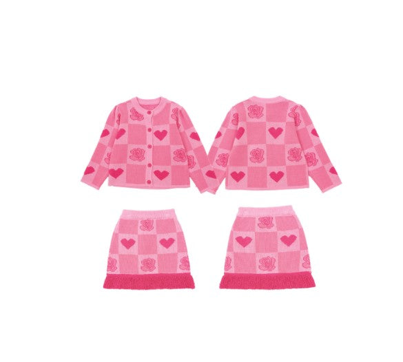 BEBEBEBE 2025 SPRING PRE ORDER Heart rose training SET (PINK)