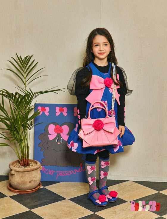 BEBEBEBE SPRING PRE Ribbon rose bag