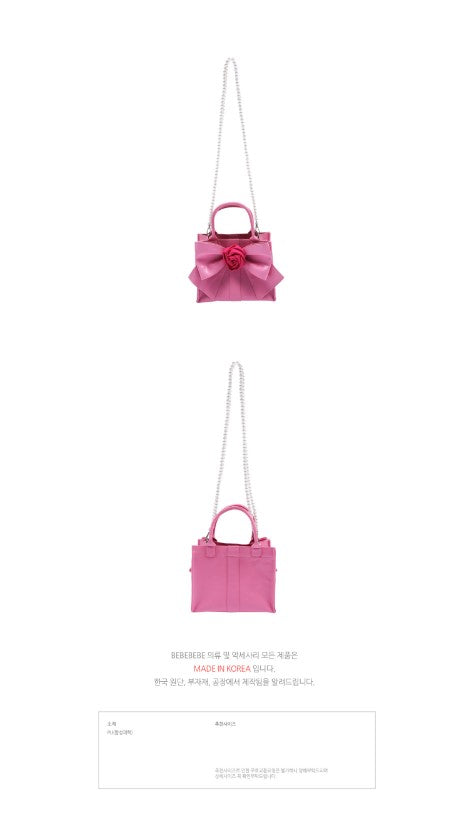 BEBEBEBE SPRING PRE Ribbon rose bag