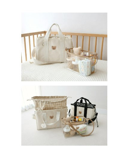 CHEZBEBE Check String Market Bag
