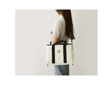 CHEZBEBE Check String Market Bag