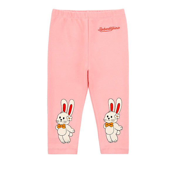 BEBE DE PINO Ribbon bunny baby leggings