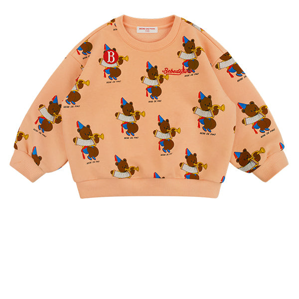 BEBE DE PINO All over accordion sweatshirt