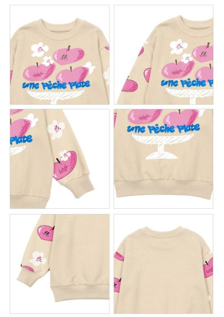 BEBEBEBE 2025 SPRING PRE ORDER Heart peach training SET (BEIGE)