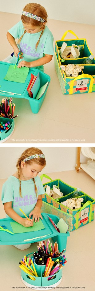 PLAY JOY Travel Folding Basket (Flower Green)