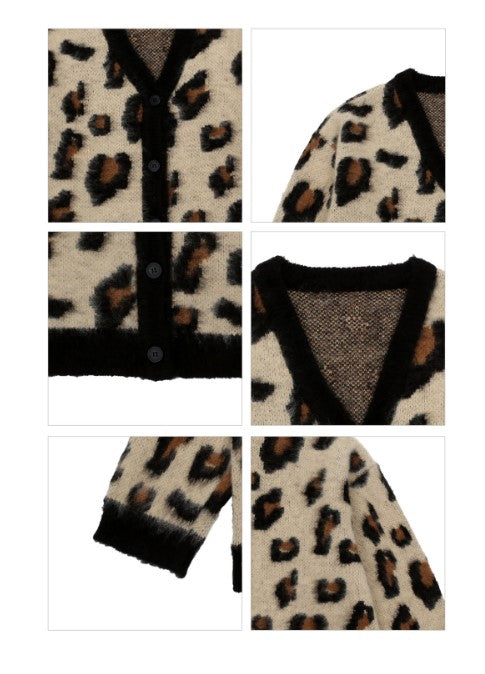 BEBEBEBE BE JUNIOR Pre Fall Leopard cardigan