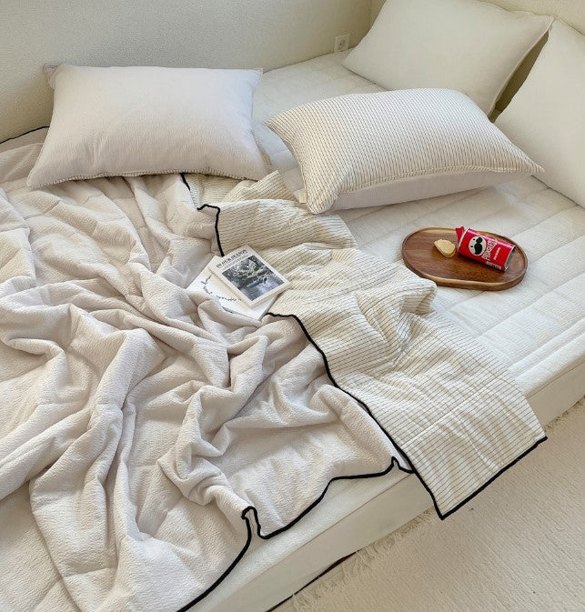 ALL4HOME Adult Summer Shou Shou Seersucker Bedding Set