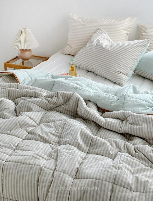 ALL4HOME Adult Summer Comodo Stripe Bedding Set