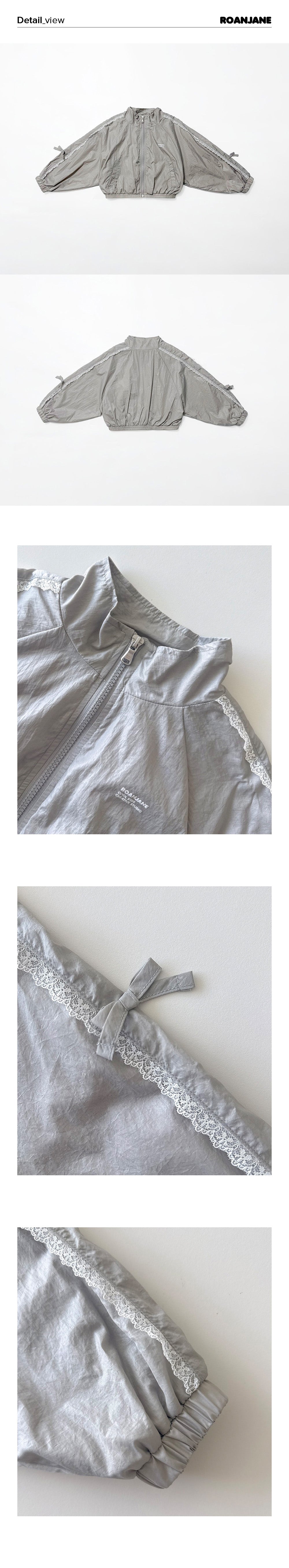 ROANJANE Carry windbreaker jacket (Silver)