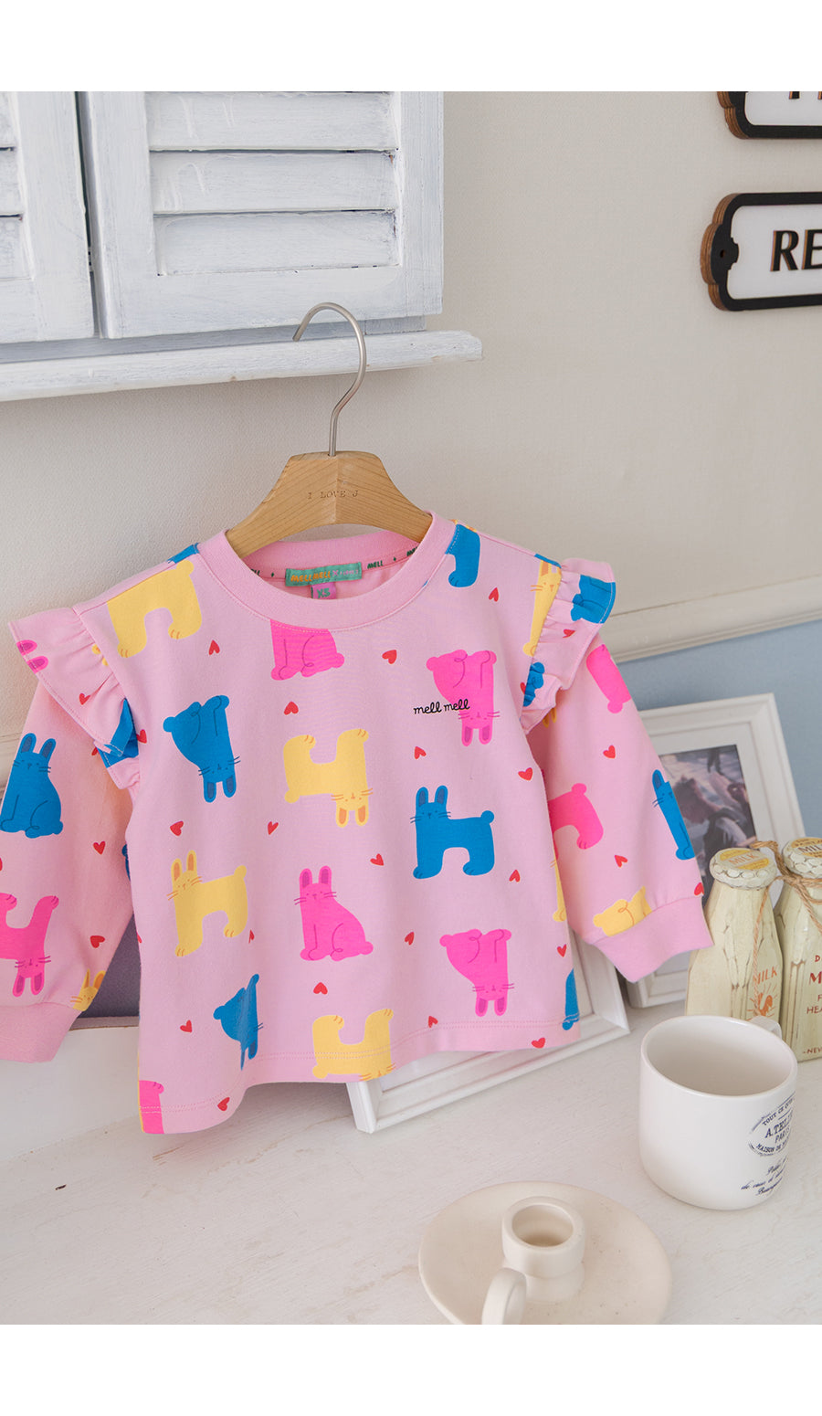 I LOVE J TODDLER shirring single top