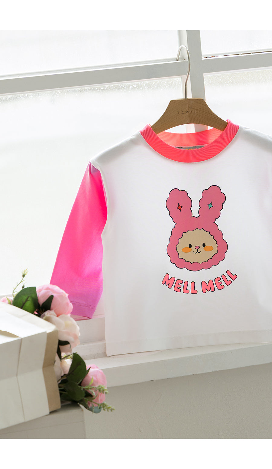 I LOVE J TODDLER color-blocked top