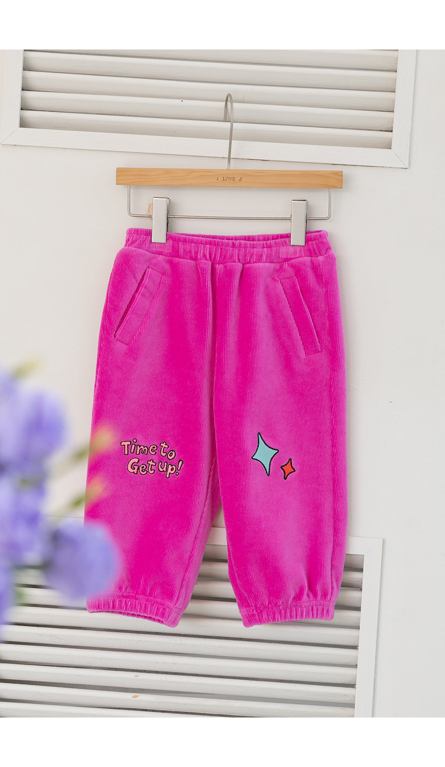 I LOVE J TODDLER velour jogger pants