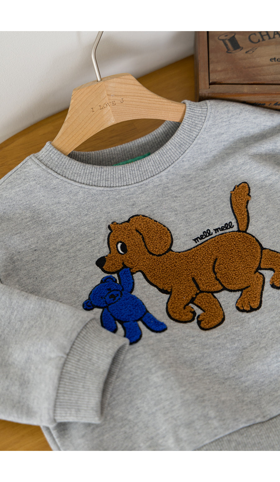 I LOVE J TODDLER boucle mtm top