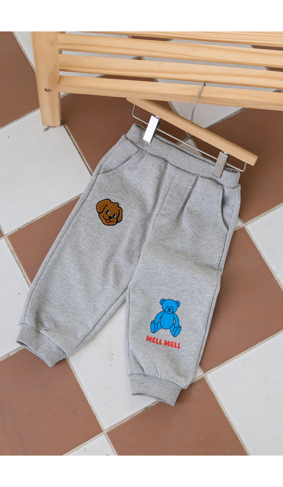 I LOVE J TODDLER boucle jogger pants