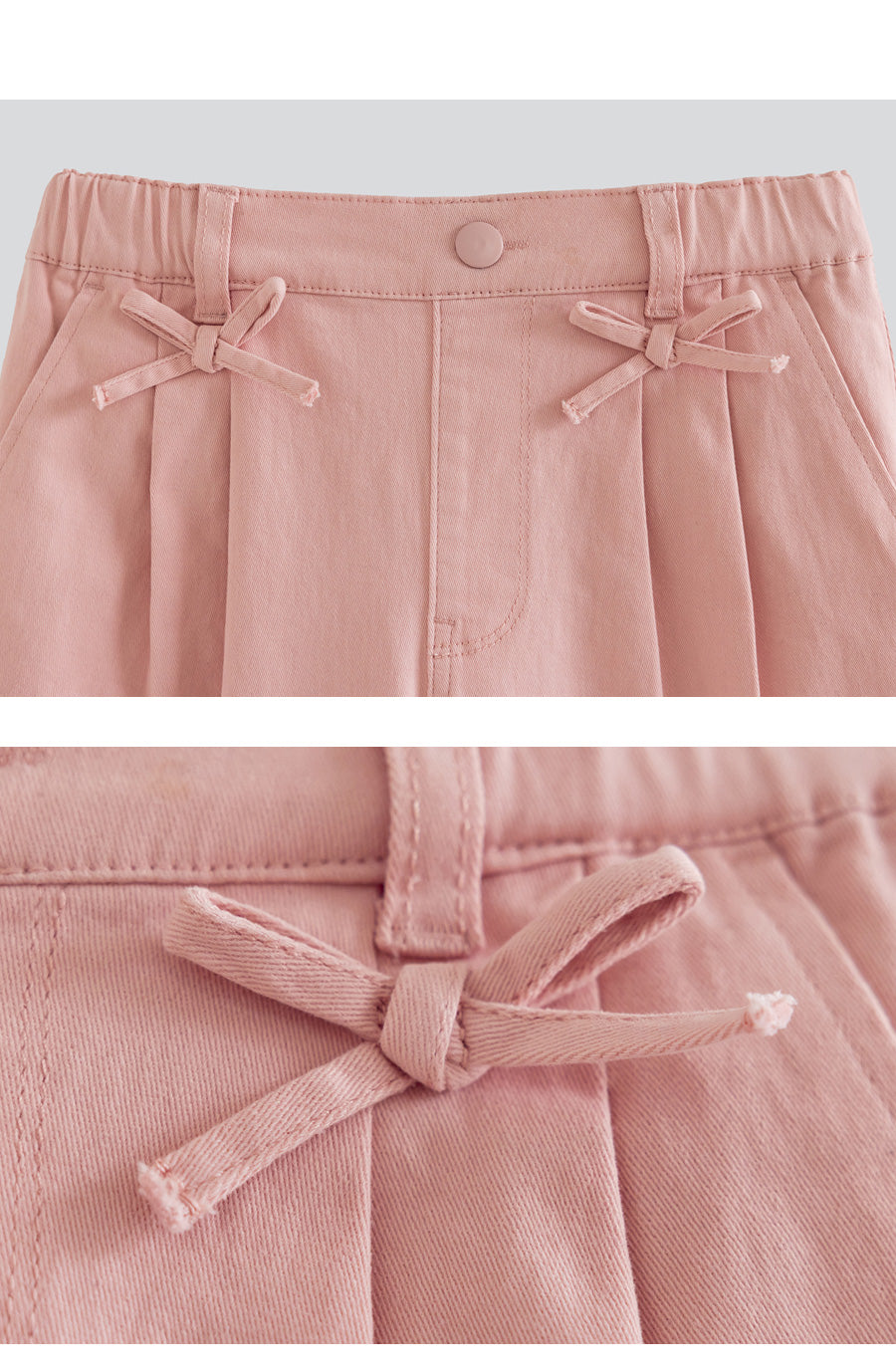 I LOVE J cotton semi wide pants