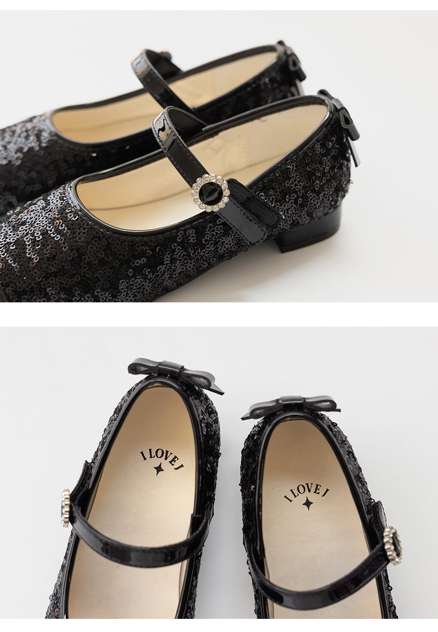 I LOVE J spangle sandal