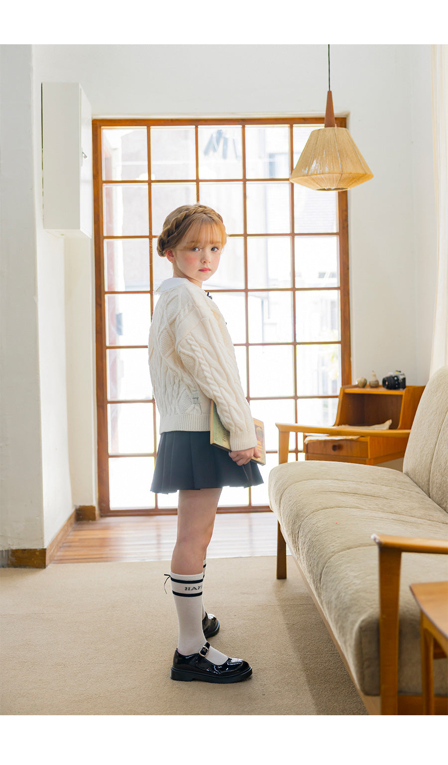 I LOVE J mayde pleats skirt