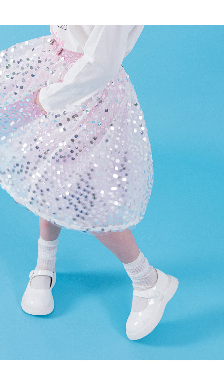 I LOVE J spangle sha skirt