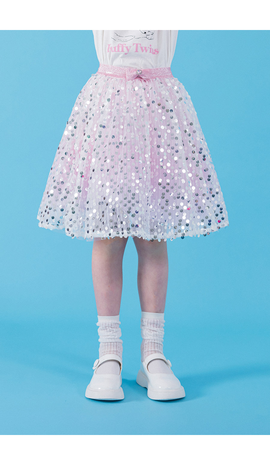 I LOVE J spangle sha skirt