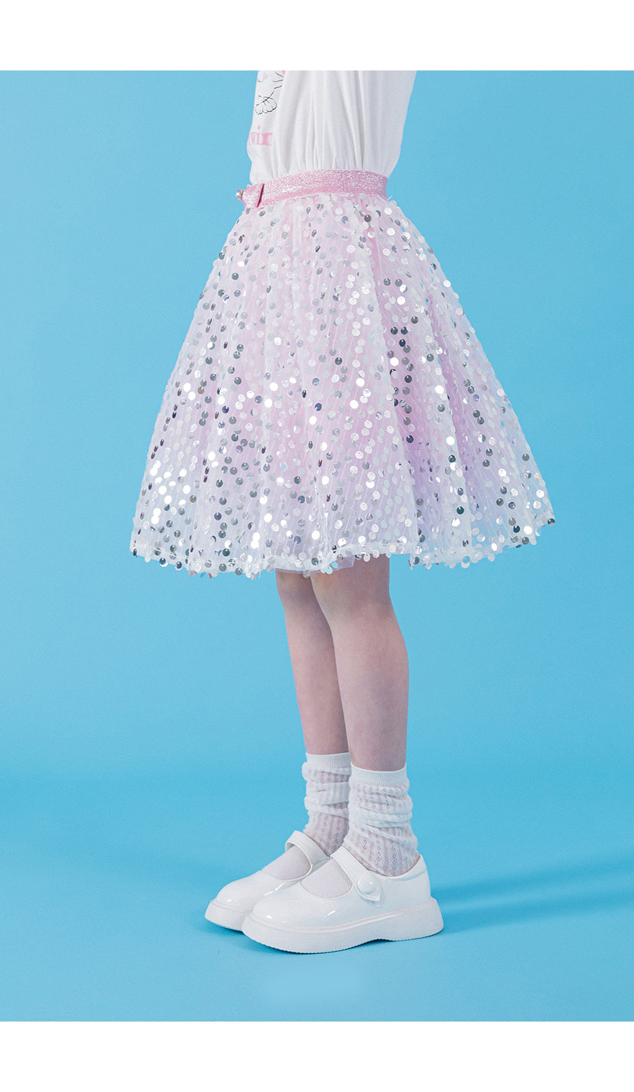 I LOVE J spangle sha skirt