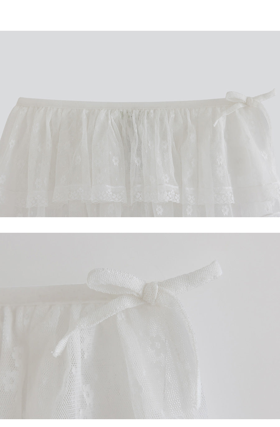 I LOVE J layered mesh skirt