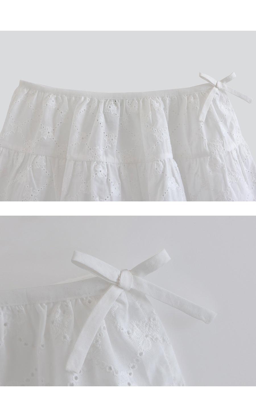 I LOVE J layered eyelet skirt