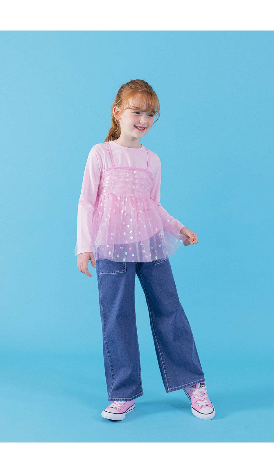 I LOVE J sha layered top