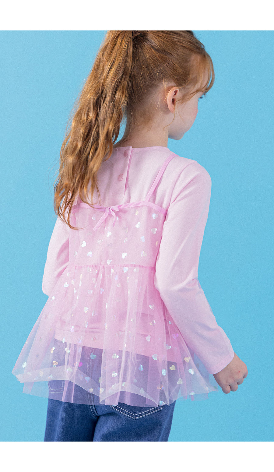 I LOVE J sha layered top
