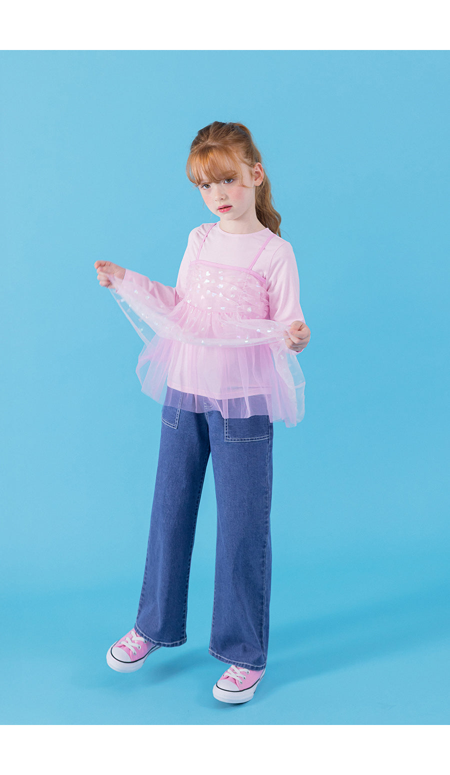 I LOVE J sha layered top