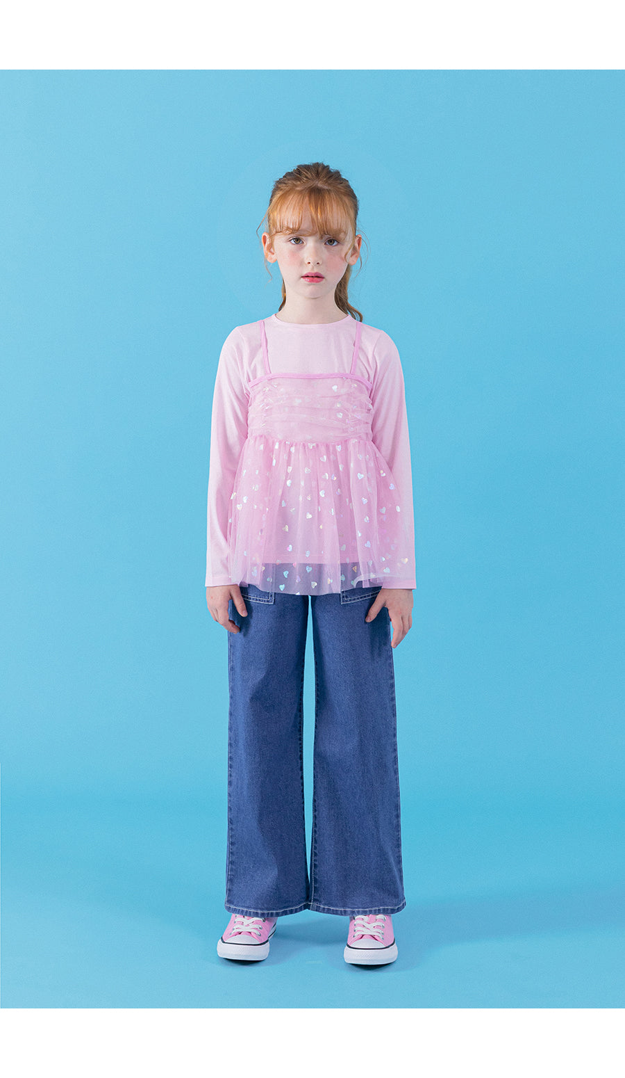 I LOVE J sha layered top