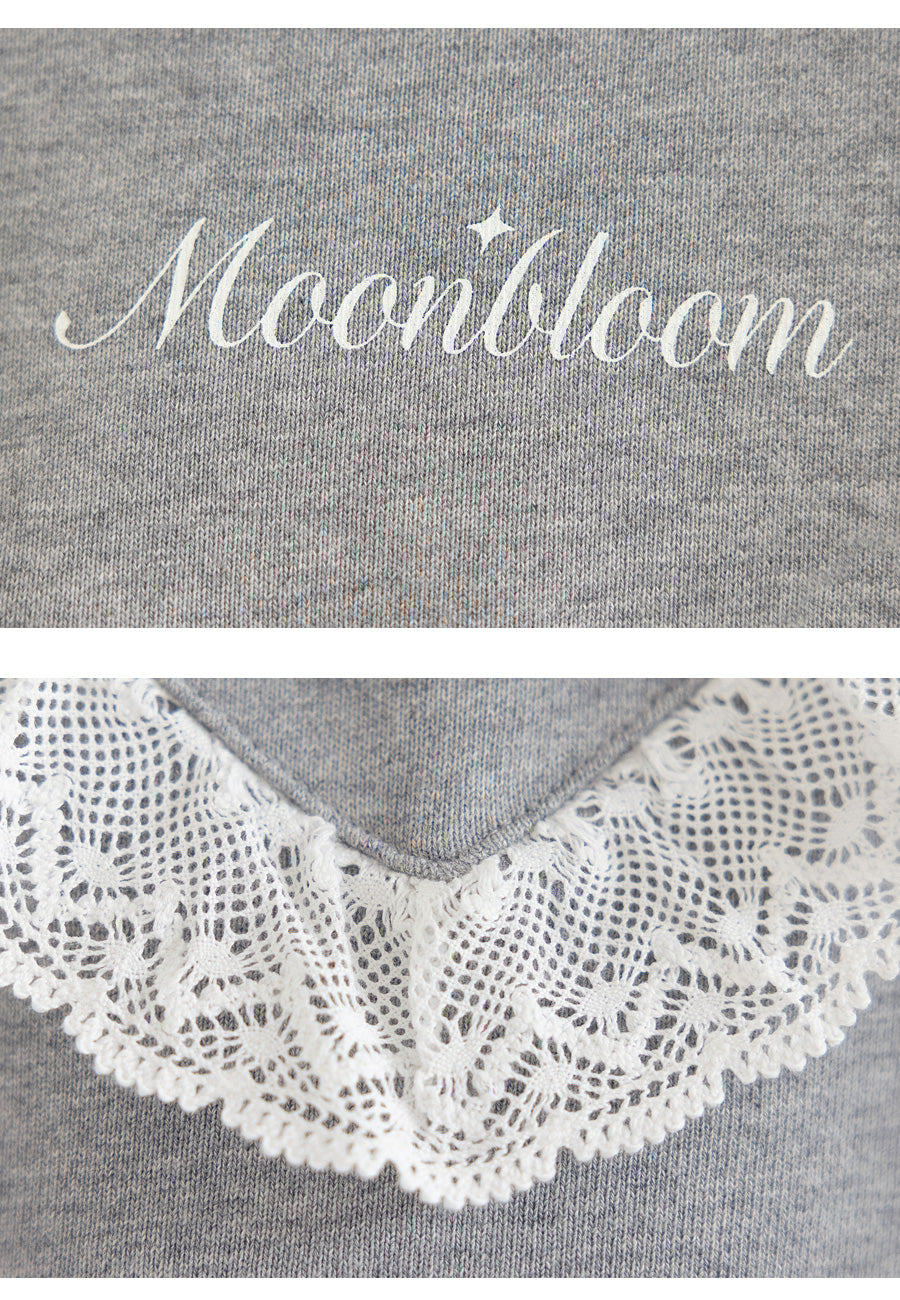 I LOVE J roard lace mtm top