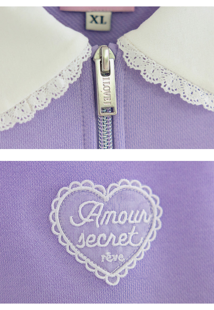 I LOVE J gento collar mtm top