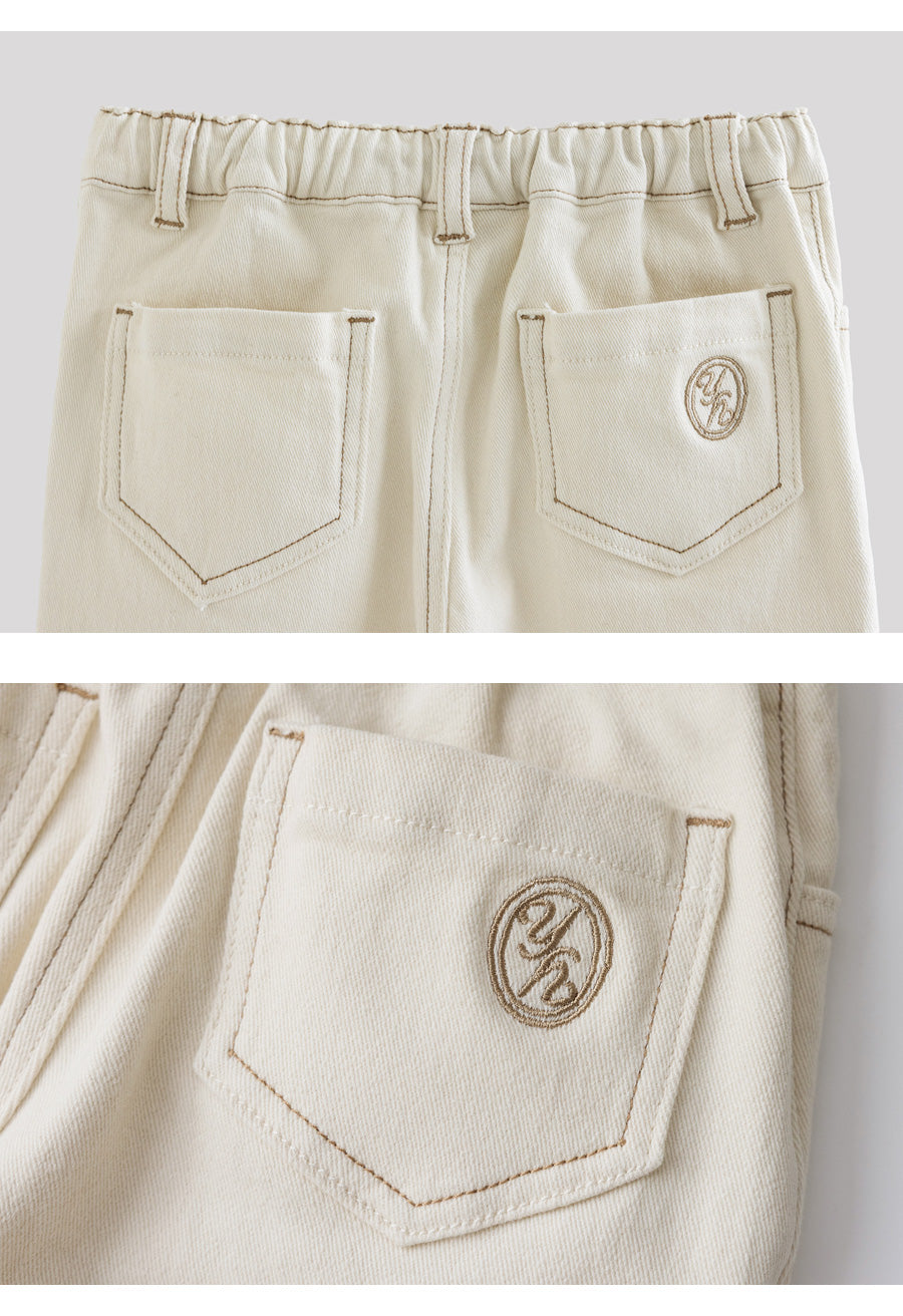 I LOVE J Cotton fleece straight pants