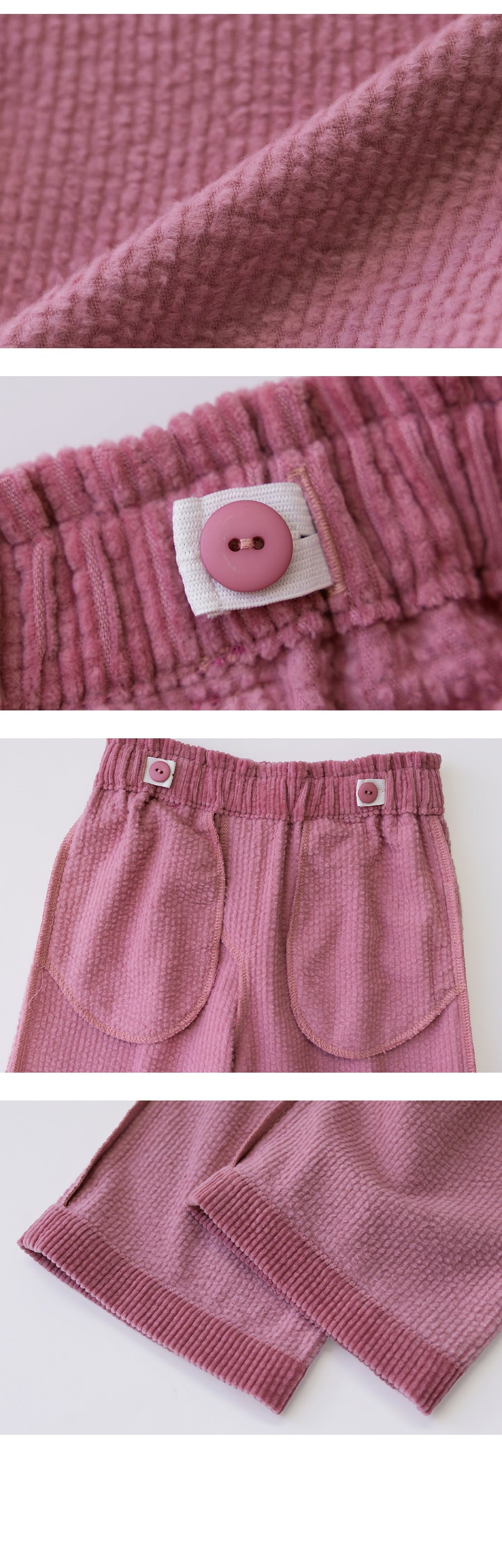 I LOVE J Corduroy ribbon back pants