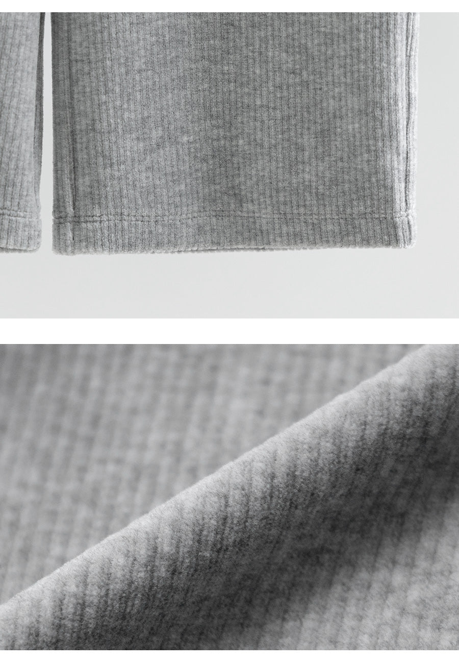 I LOVE J Frill wide fleece pants