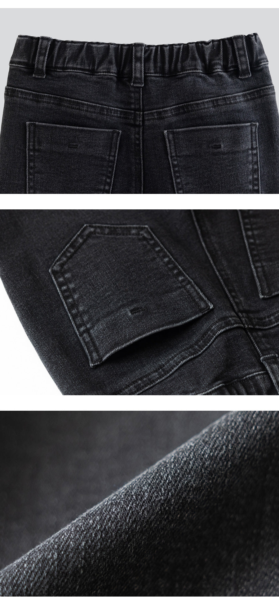 I LOVE J Straight black denim pants