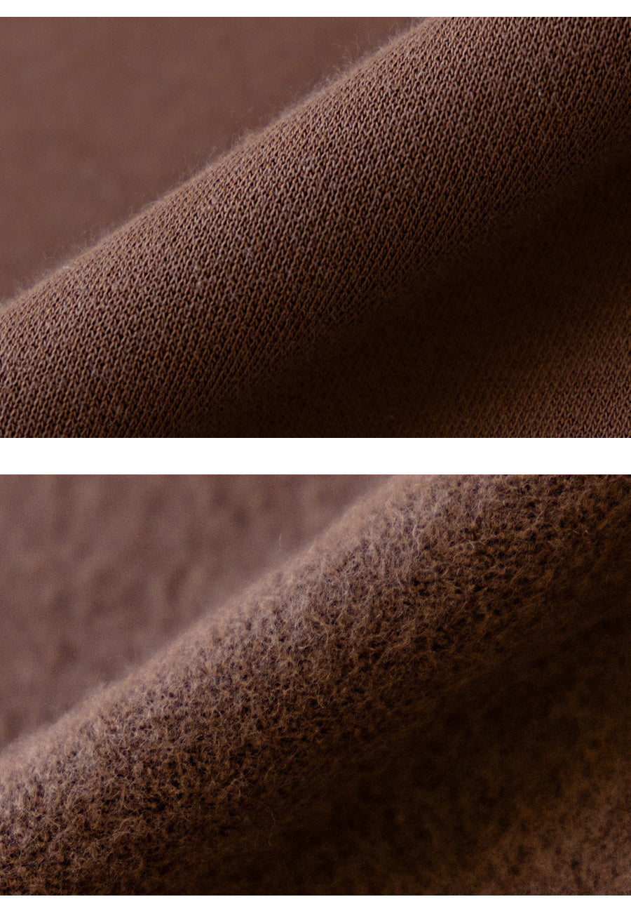 I LOVE J Merry snowman fleece mtm(Brown)