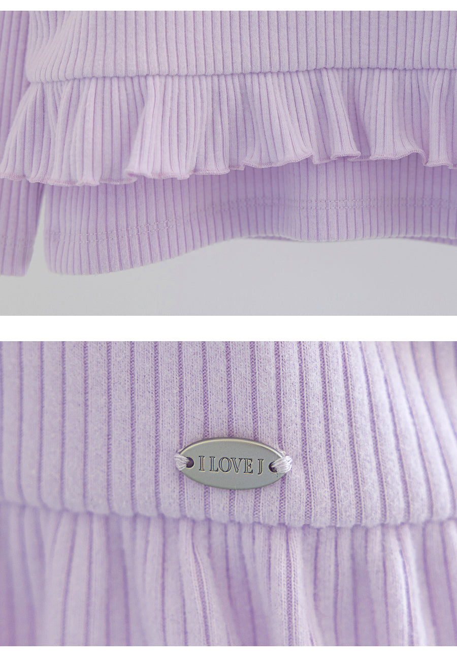 I LOVE J Shirring bustier top