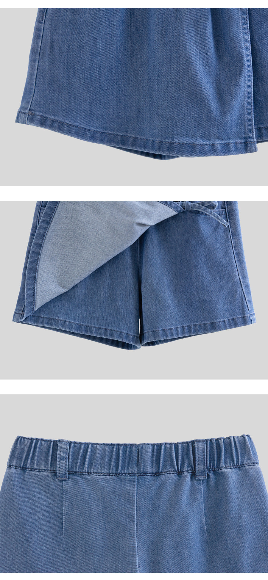 I LOVE J earth denim wrap skirt pants