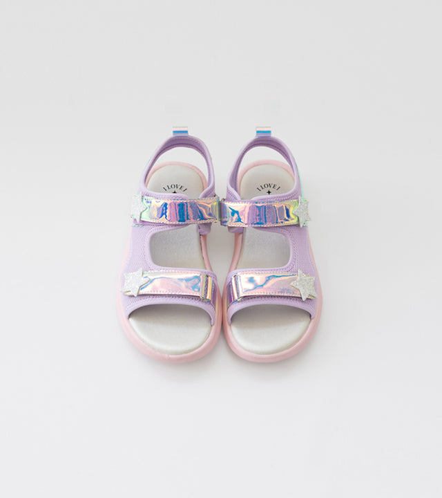 I LOVE J two star mesh sandal
