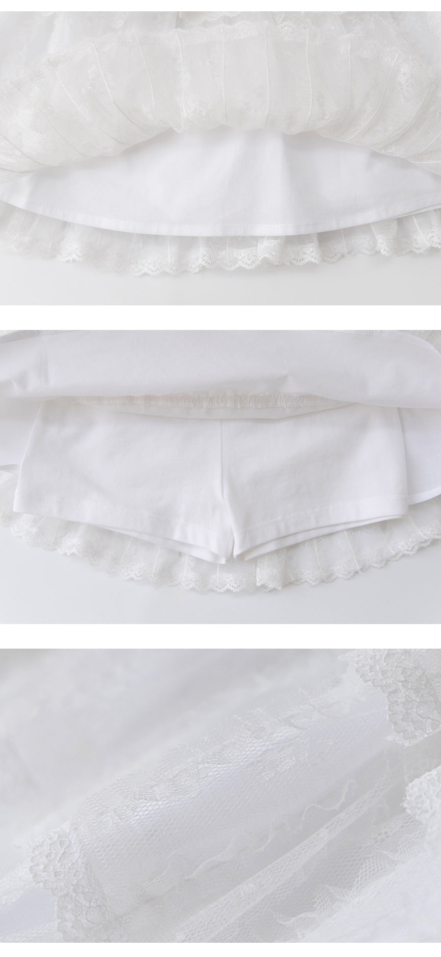I LOVE J meka tiered frill skirt