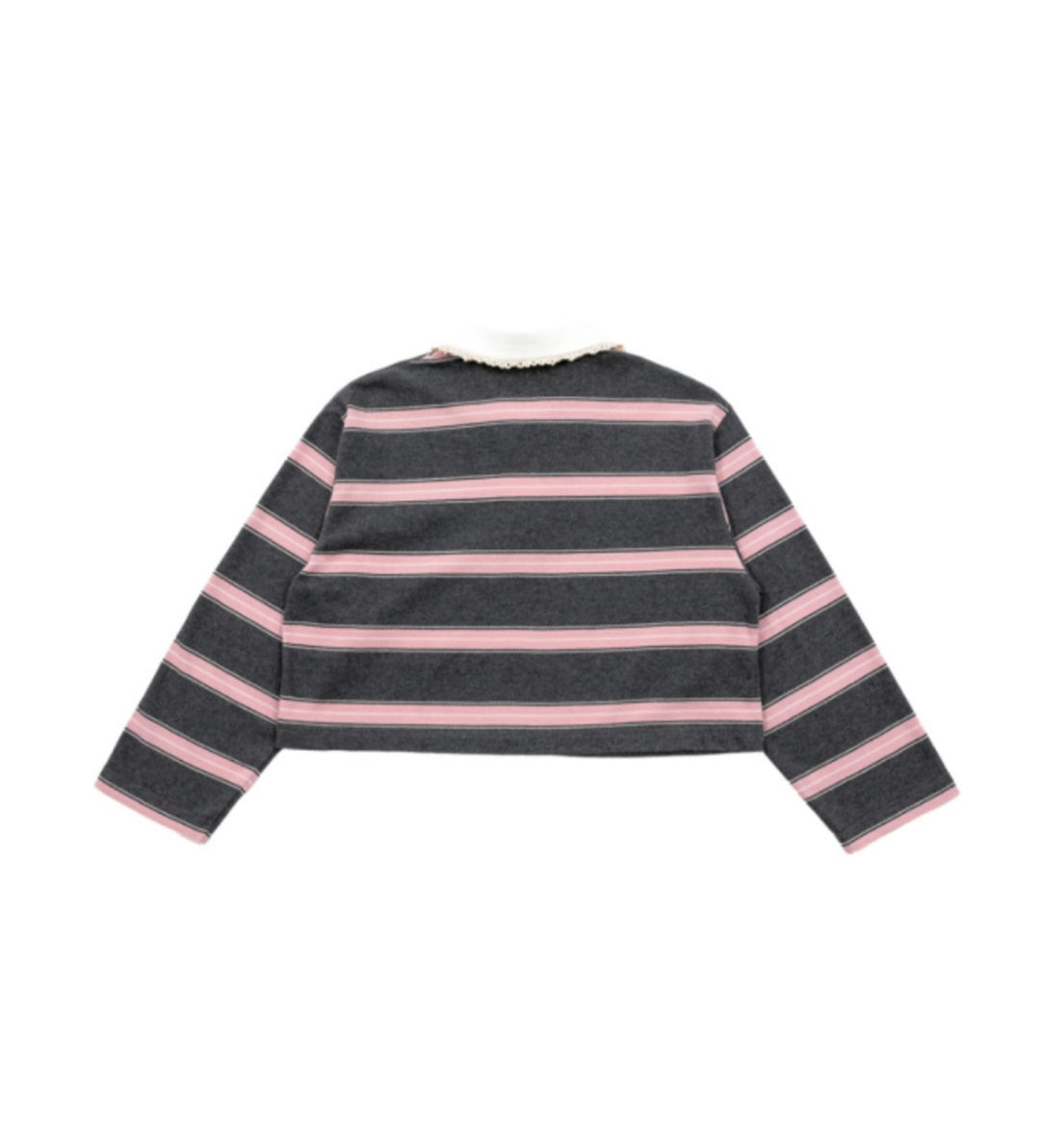 BEBEBEBE BE JUNIOR Pre Fall Lace collar cropped t-shirt