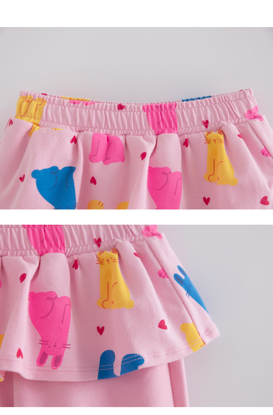 I LOVE J TODDLER frill skirt jogger pants
