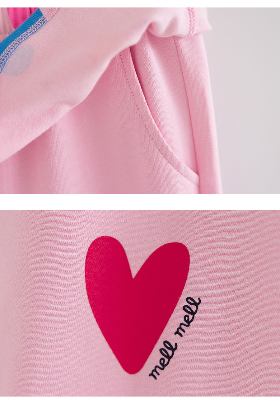 I LOVE J TODDLER frill skirt jogger pants