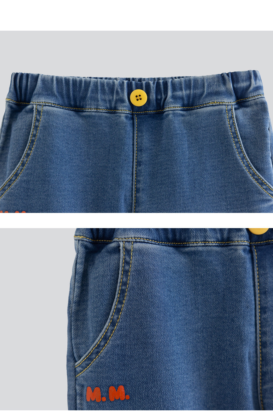 I LOVE J TODDLER denim semi baggy pants