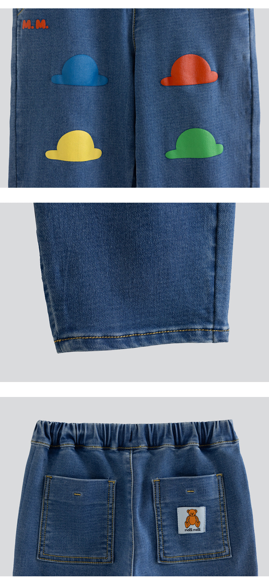 I LOVE J TODDLER denim semi baggy pants